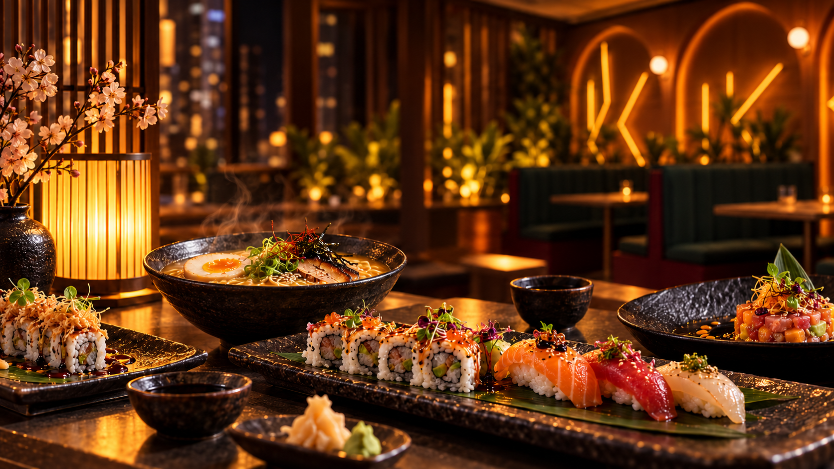 Sushi and Japanese dishes from Raizal's Tokyo experience